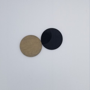 Zwarte acryl cirkels 2,75 inch rond 1/4 inch dik 10 stuks
