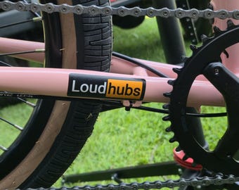 Loud hubs mountain bike sticker