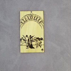 Carte de tarot bois