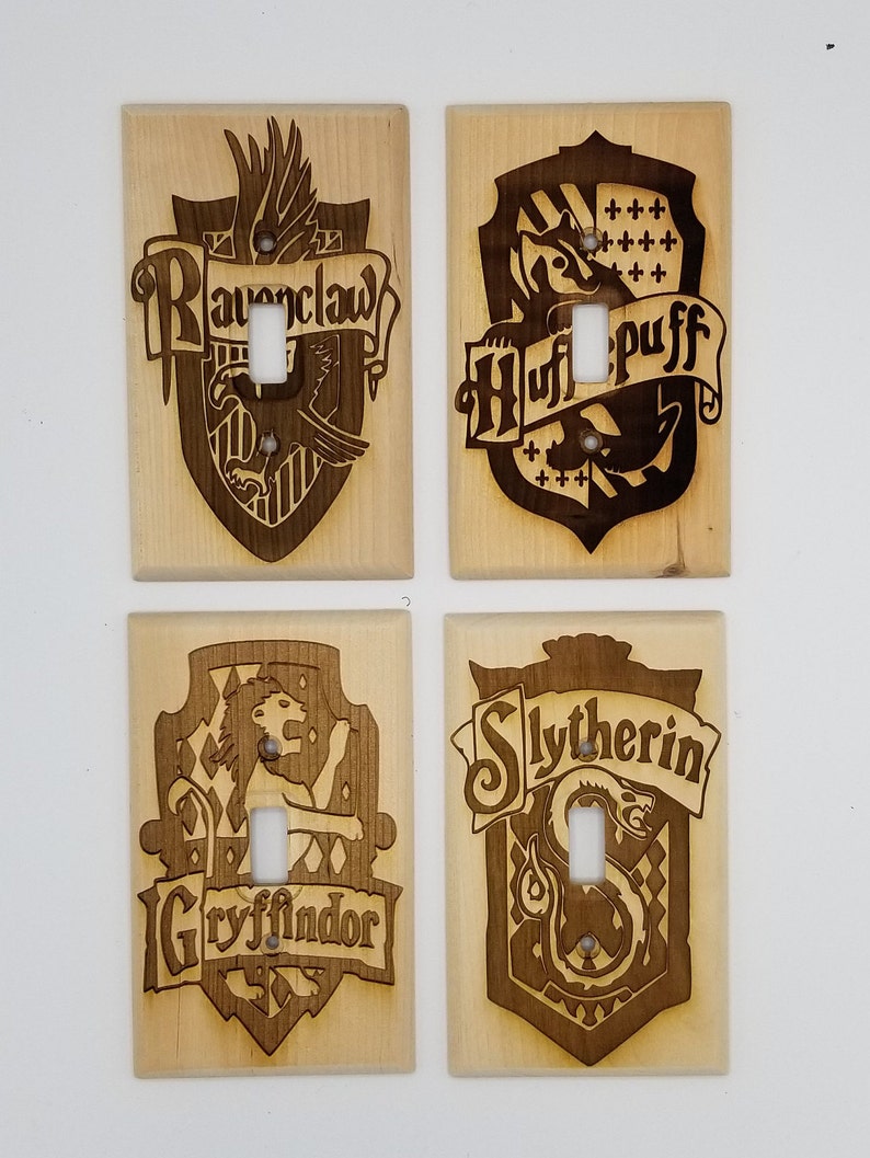 Lumos and Nox Light Switch Cover Wood | Etsy