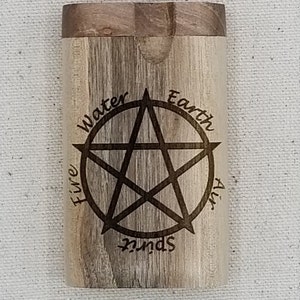 Pentagram elements walnut dugout one hitter