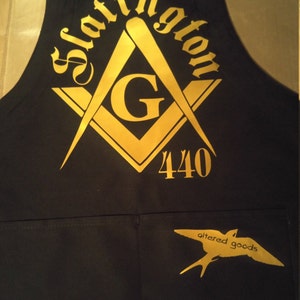 Freemason kitchen apron