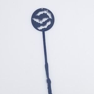 Bat full moon halloween wand drink stirrer