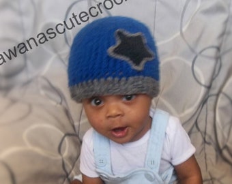 Pattern: Looks Knit Star beanie (newborn-adult)