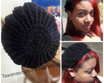 Pattern: Summer Beret- Women's Crochet Hat- Crochet Pattern