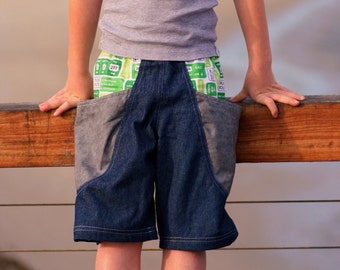 Endless Summer Bucket Shorts - boys' pocket shorts - unisex PDF pattern