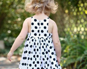 Baby Hourglass Dress - girls' summer dress - PDF pattern - sizes NB to 3 years