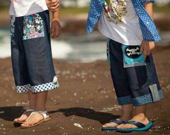 Weekend boys and girls pants pattern - PDF pattern