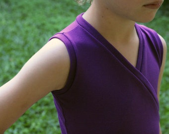 Wrapped Up ballet top pattern - faux ballet wrap crossover top - PDF pattern