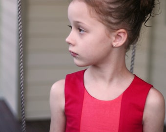 Sorbet Dress pattern - color block dress - PDF pattern