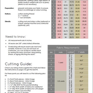 Weekend boys and girls pants pattern - PDF pattern image 5