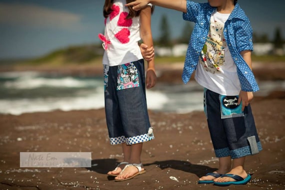 Weekend boys and girls pants pattern - PDF pattern