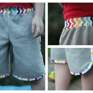 Sporty Shorts unisex short pattern - short and long length - PDF pattern