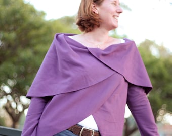 Komorebi Wrap Jacket pattern - PDF pattern - ladies' sizing (xs to 4xl)