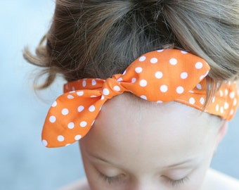 Knotted Head Scarf - retro headband - PDF pattern
