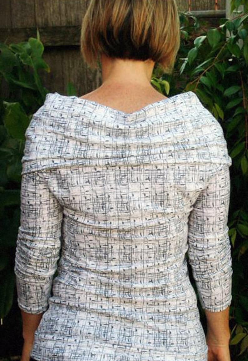 Cowl Neck Sweater pattern PDF pattern adult sizing XS to ...
