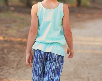 Endless Summer Tank tunic or dress - girls' Summer top - PDF pattern