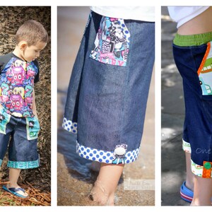 Weekend boys and girls pants pattern - PDF pattern image 4