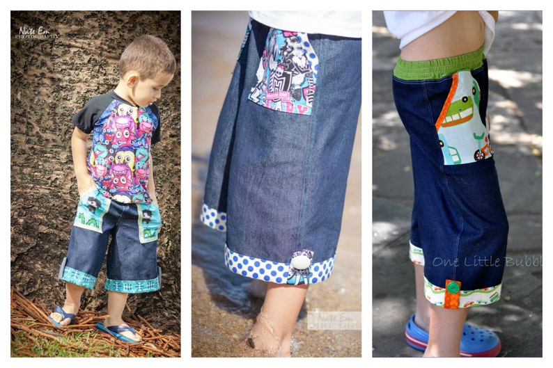 Weekend boys and girls pants pattern - PDF pattern image 4