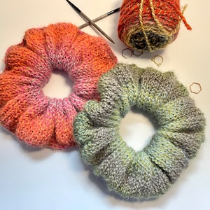 The Scrappy Scrunching Knitting Pattern for Beginners Pattern ONLY