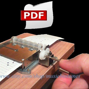 pdf: Scarborough fair. Music box song. Digital Paper strip made for a 30 note music box mechanism. INSTANT download pdf. PRINT and PUNCH !