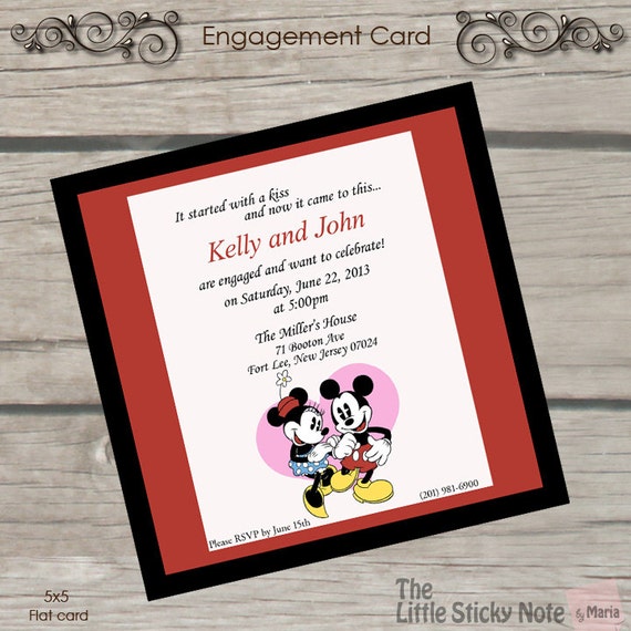 Items similar to Disney Engagement Party on Etsy