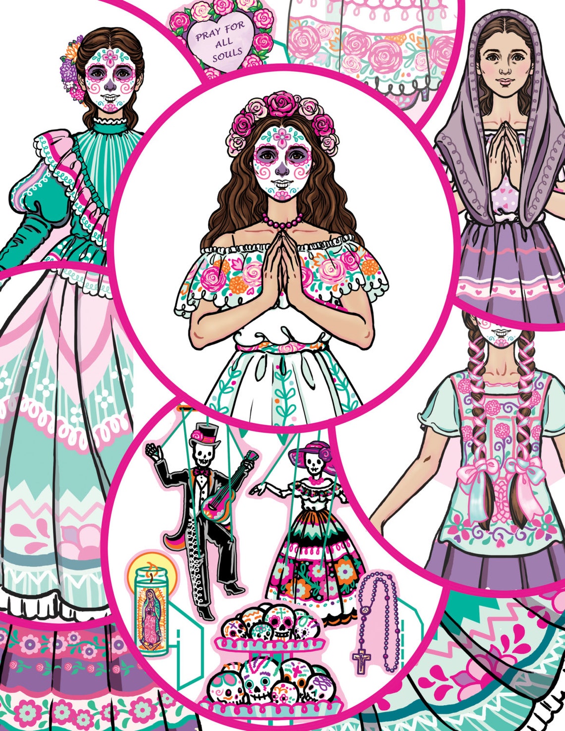 Digital Download Dia De Los Muertos / Day of the Dead Paper | Etsy