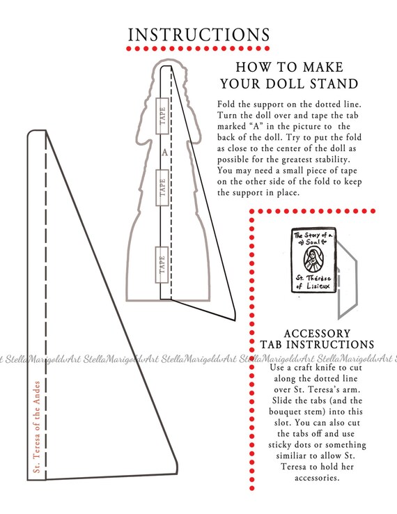 Digital Download - Saint Teresa of the Andes Paper Doll