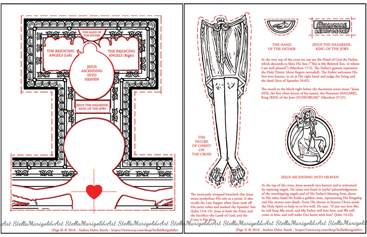 The Cross of San Damiano Coloring Page and Workbook | Etsy
