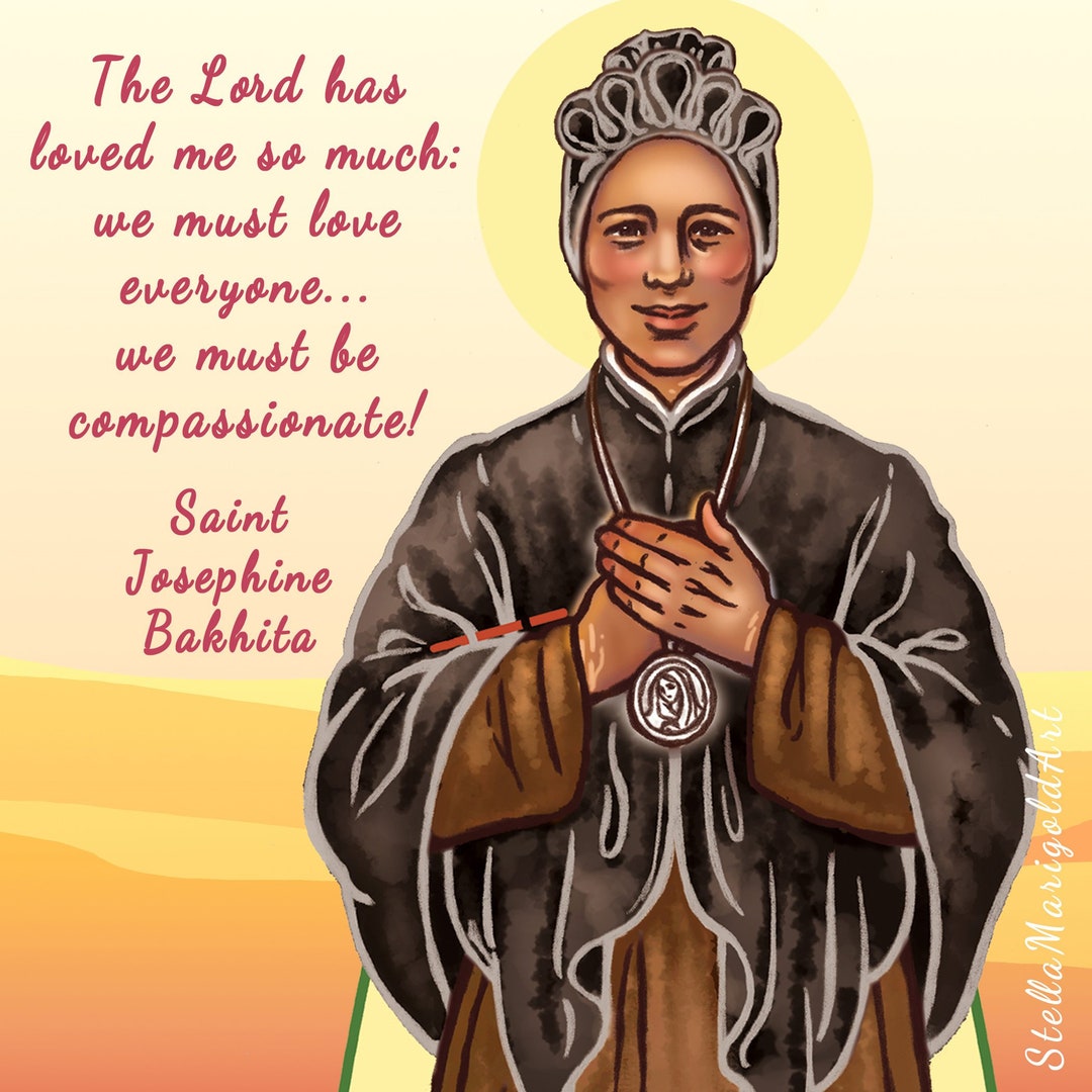 Digital Download - Saint Josephine Bakhita Paper Doll (color and