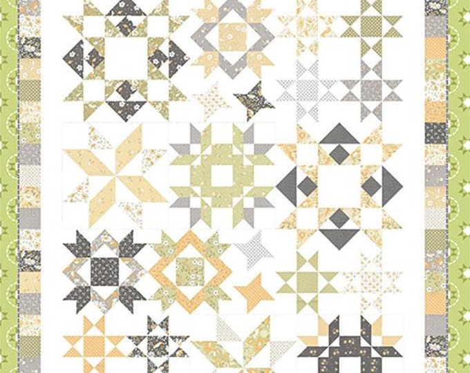 Joy Filled Fat Eighth friendly pattern, 60" x 72" designed by Coriander Quilts Corey Yoder