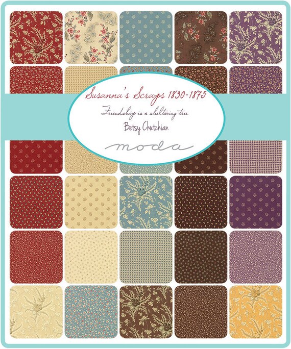Susannas Scraps 1830-1875 Thistle Florets designed by Betsy Chutchian for Moda