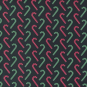 Candy Cane Lane Charcoal (24124 18) designed by April Rosenthal of Prairie Grass Patterns