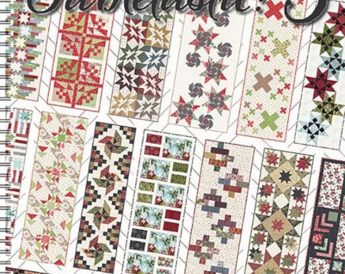 Tabletastic 3 Pattern Book , 20 more table runners & topper patterns, each project in 2 Colorways, by Antler Quilt Design