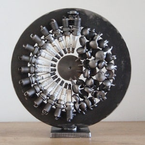 Abstract Statue Home Decor Metal Sculpture Circle Mechanics Gift - Etsy
