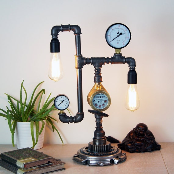 steampunk desk lamp