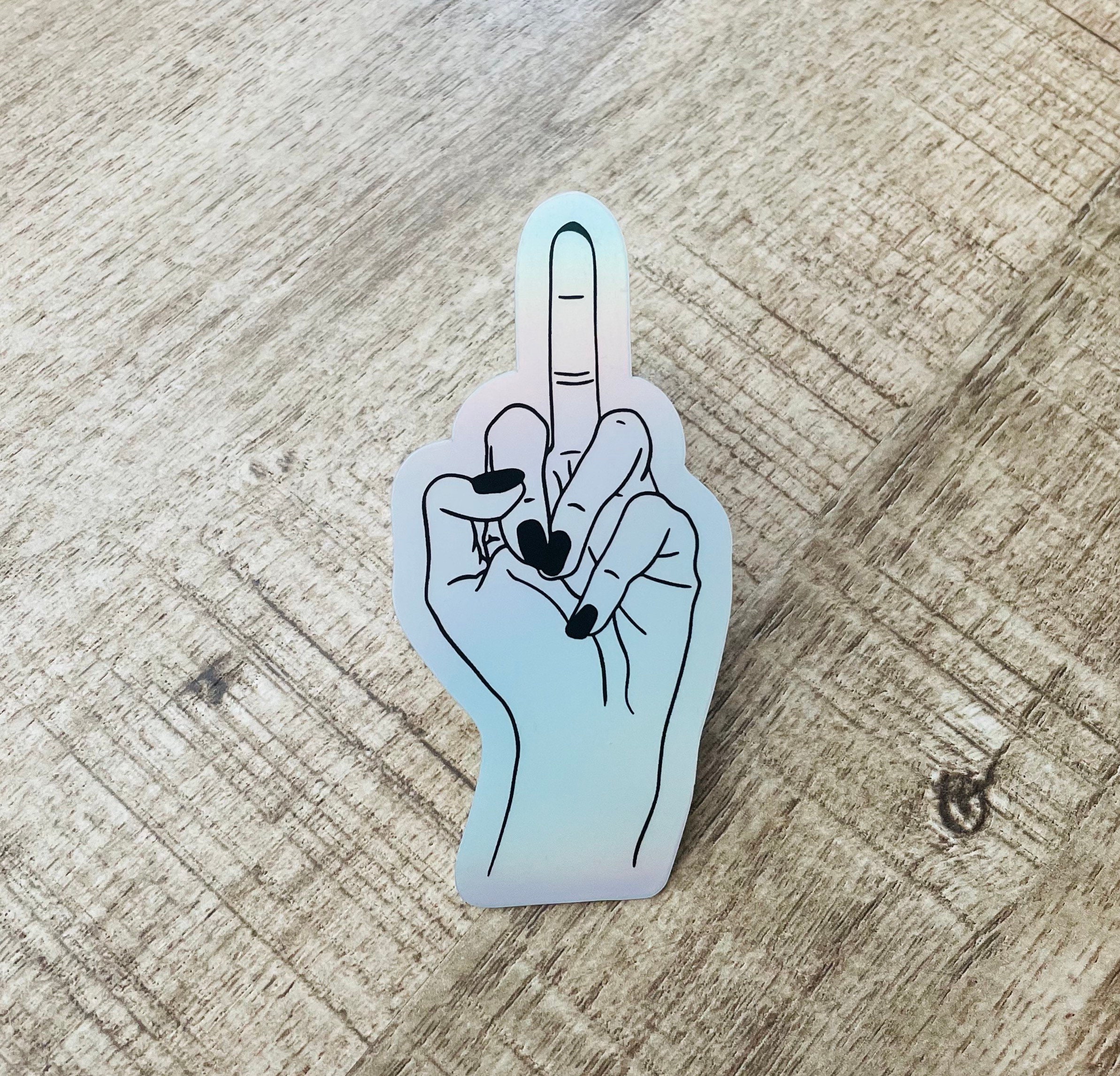 Middle Finger Sticker -  Israel