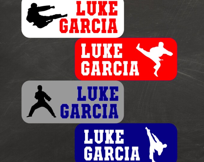 Martial Arts Name Labels Etsy