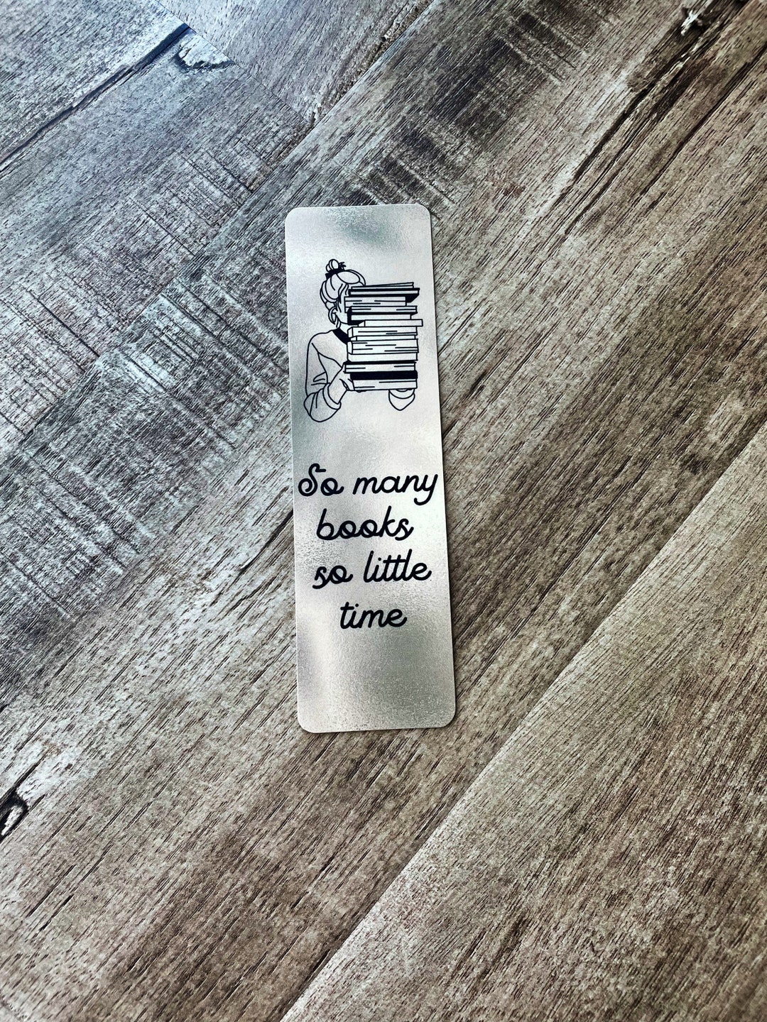 Wholesale So Many Books So Little Time Acrylic Bookmark for your store -  Faire