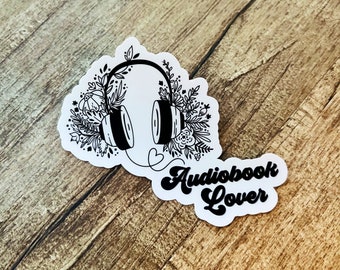 Audiobook Lover waterproof sticker