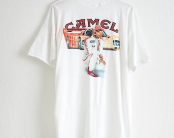 VTG RARE 1993 Camel Cigarettes Pocket T Shirt Sz. XL Extra Large Deadstock White Tee Joe Camel Motorsports Racing Asap Rocky Travis Scott