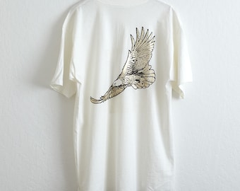 VTG 1980s Winston Cigarettes Pocket T Shirt Sz. XL Extra Large Deadstock White Tee Tobacco Cigarette Eagle Marlboro