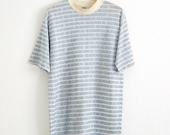 Vintage 1960s Los Angeles Dodgers Knit T-Shirt - AMF All Over Print