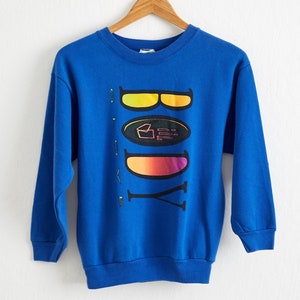VTG 1991 Body Glove Sweatshirt Sz. S Small Blue Crewneck Street Wear Skateboards Skateboarding Surfing