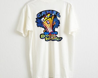 Vintage 1996 Camel Cigarettes T-Shirt: Groove Blender Vegas, Deadstock XL