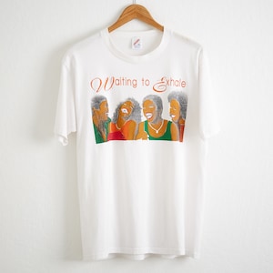 VTG RARE 1995 Waiting To Exhale T Shirt Sz. XL Extra Large White Tee Rap Tee Whitney Houston Angela Bassett Hip Hop TShirt Movie