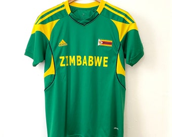 Maillot de l'équipe nationale de football du Zimbabwe VTG, taille L Large by Adidas Climacool Tee Shirt Uniforme Coupe du Monde Afrique