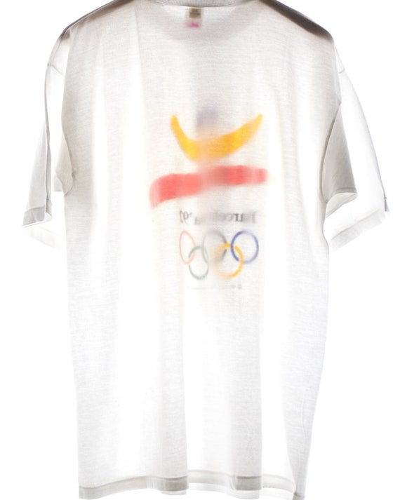 VTG 1992 Barcelona Olympics T Shirt Sz. L Large W… - image 8