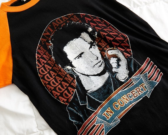 VTG 1984 Adam Ant Concert Tour T Shirt Sz. M Medi… - image 3