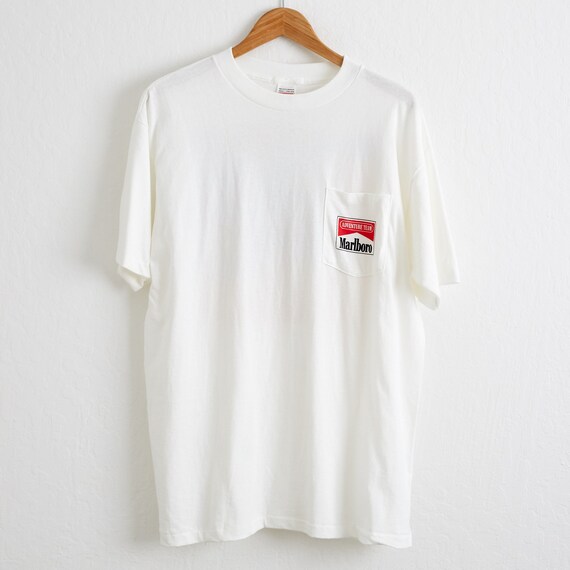 VTG 1990s Marlboro Adventure Team Pocket T Shirt Sz. XL